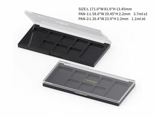 empty makeup palette transparent