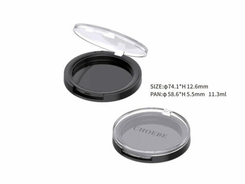 Compact Powder Case OEM Packaging | Transparent Cap