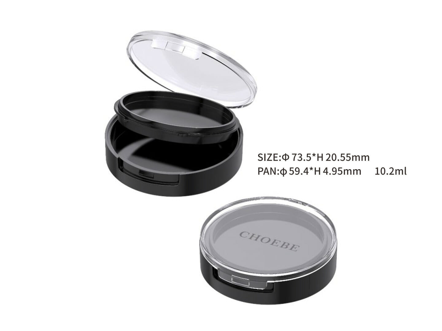 empty makeup compacts