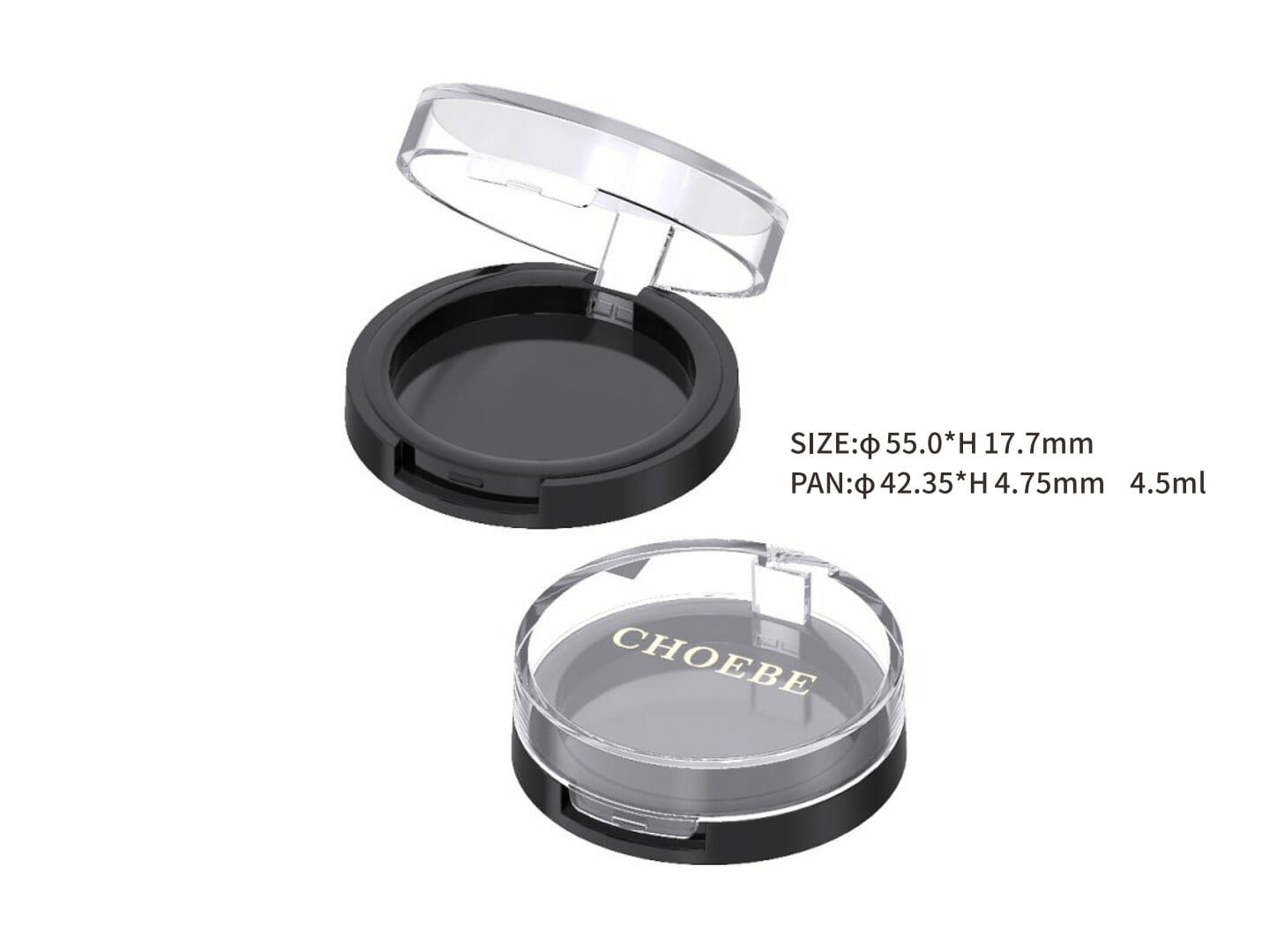 empty makeup compacts
