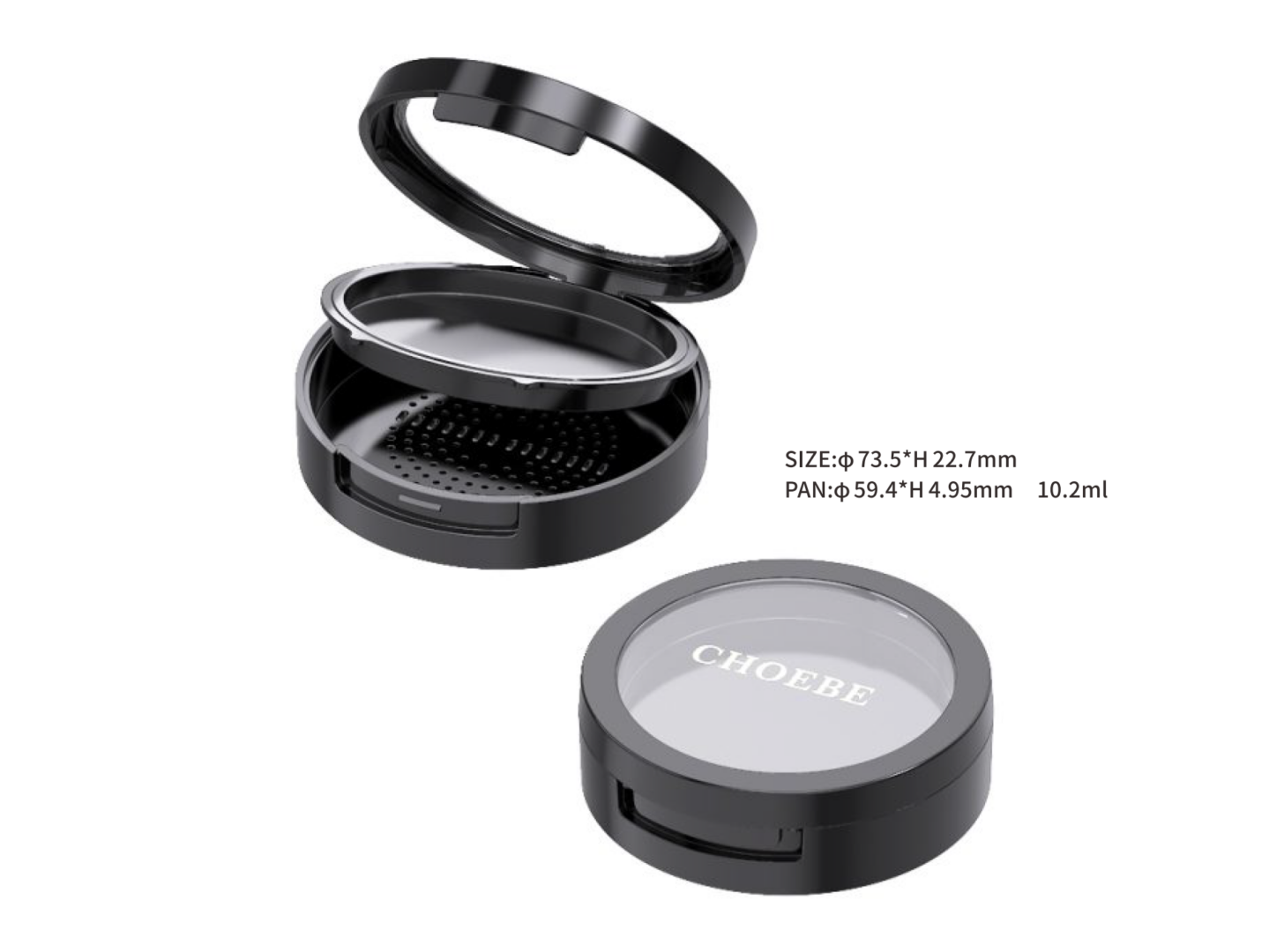 makeup compact case
