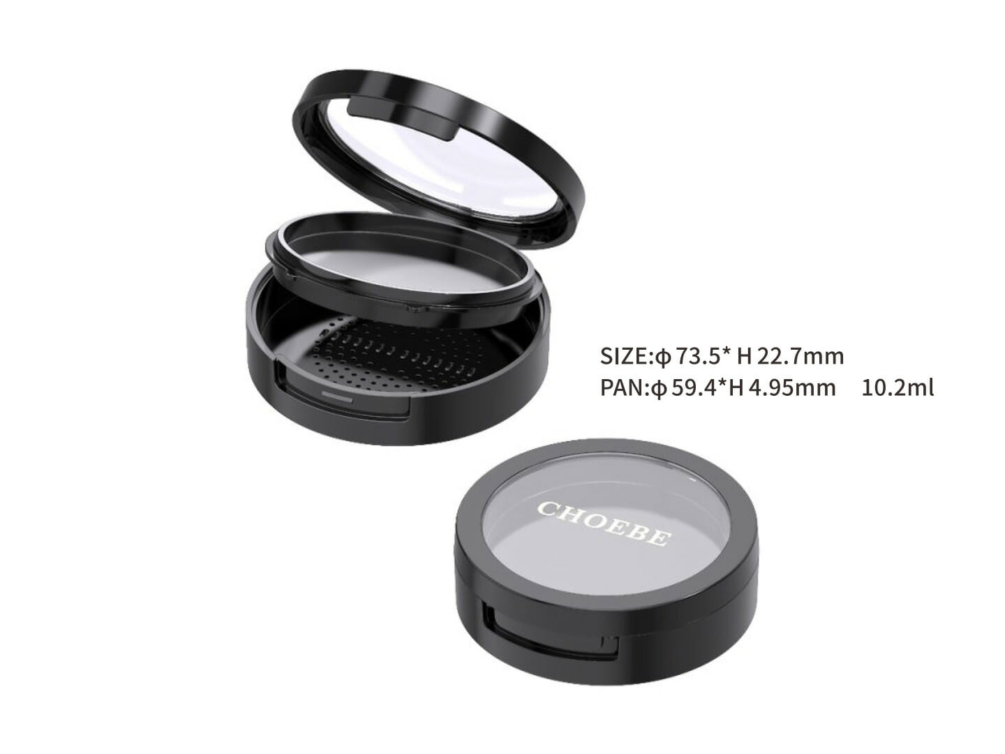 makeup compact case