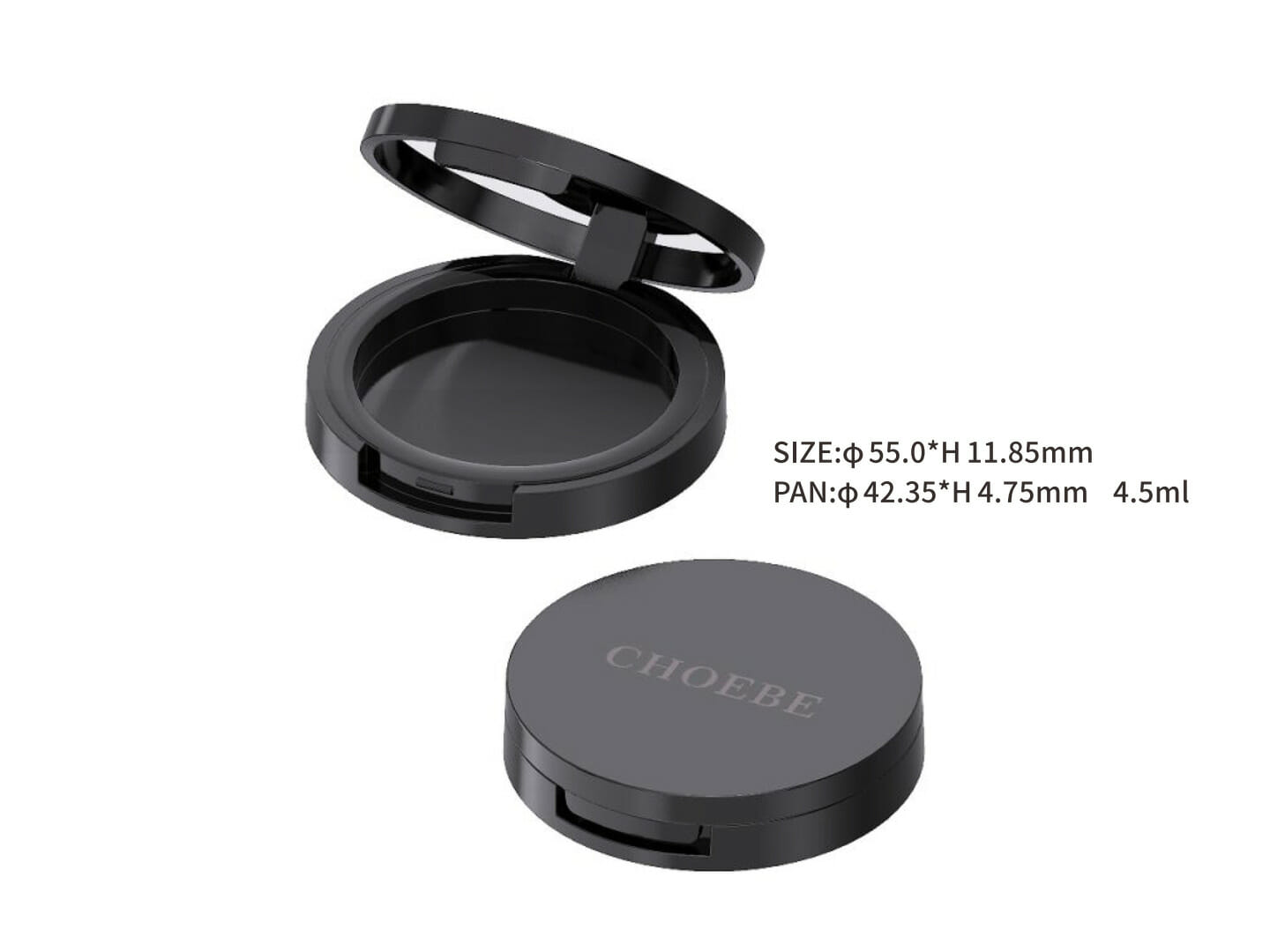 makeup powder container