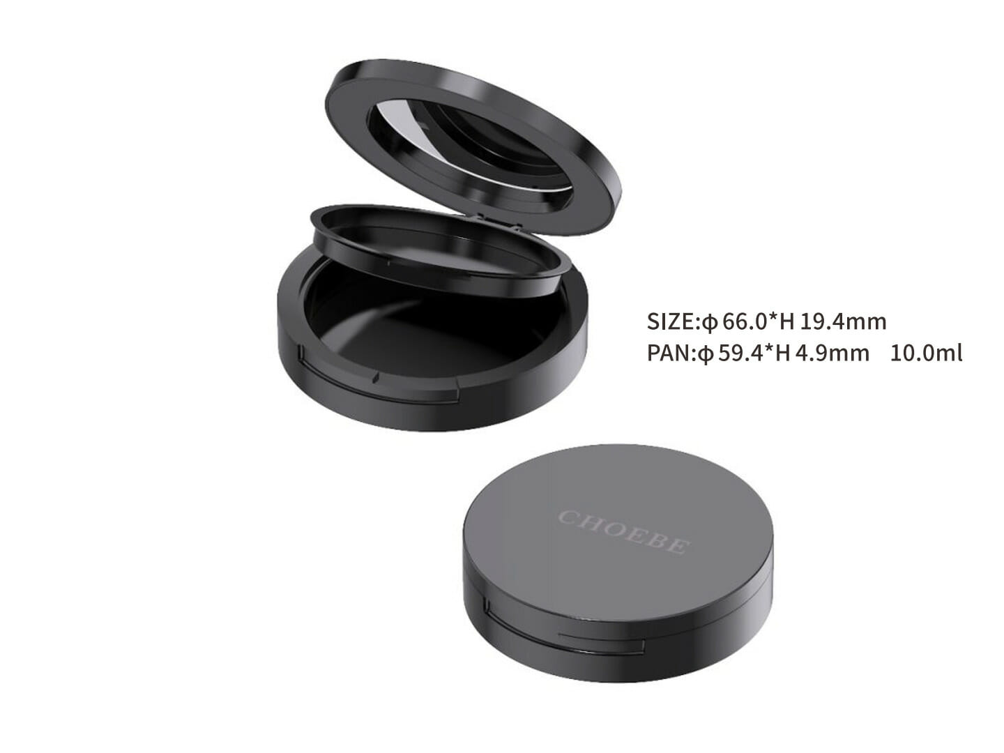 makeup powder container