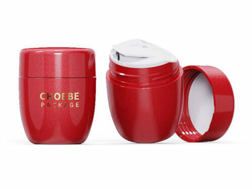 plastic cosmetics jar
