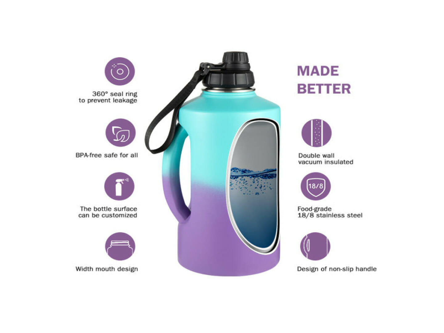 water bottles jug