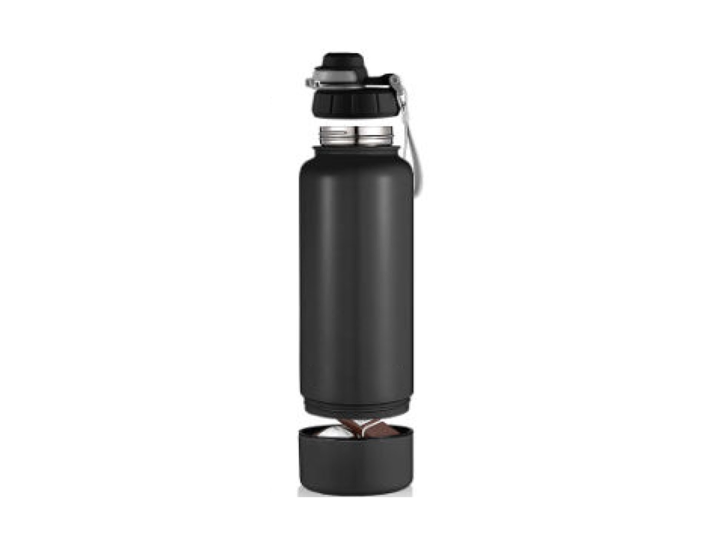 water bottle with snack compartment