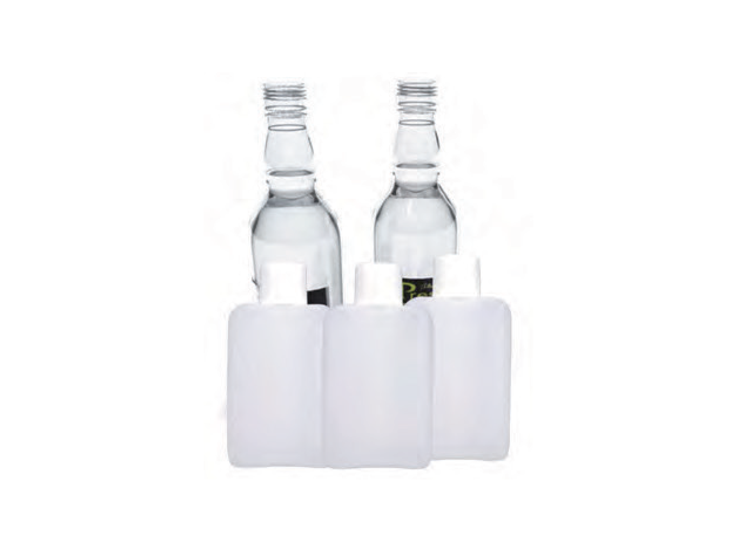 plastic flask bottles