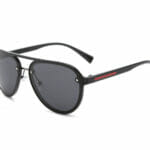 double bridge aviator sunglasses
