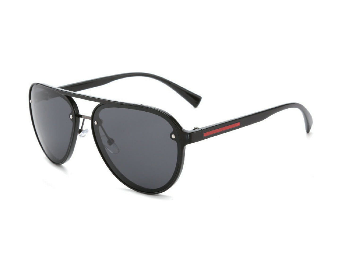 double bridge aviator sunglasses
