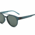 double bridge round sunglasses