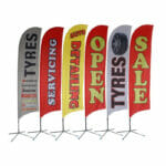 custom feather banner