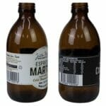 Boston round glass bottle