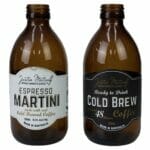Boston round glass bottle