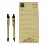 note pads with pens