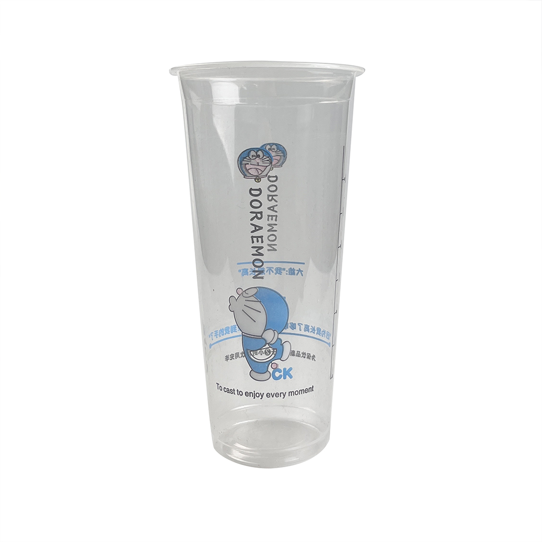 transparent plastic glass