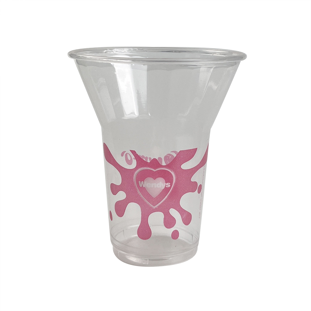 transparent plastic glass