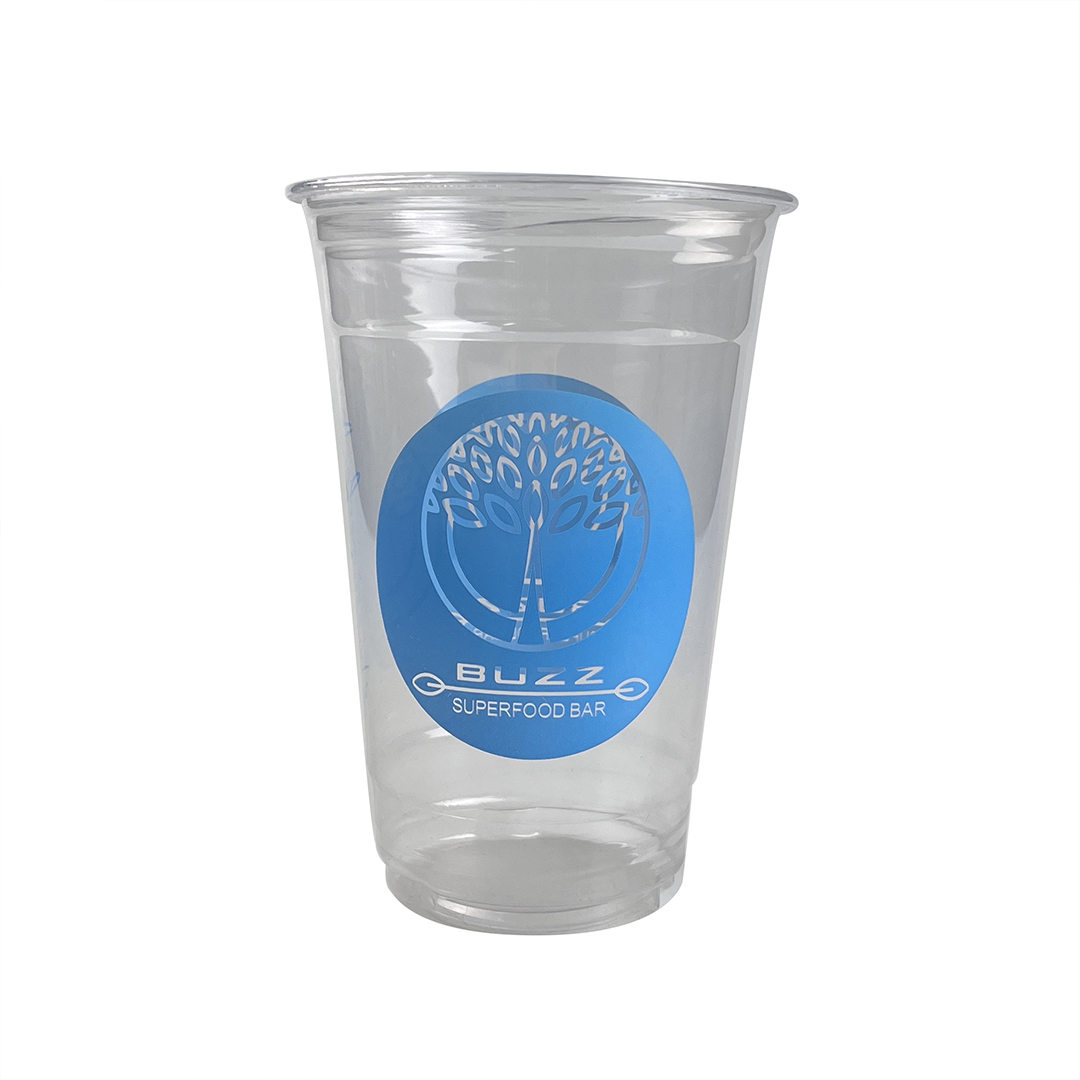 transparent plastic glass