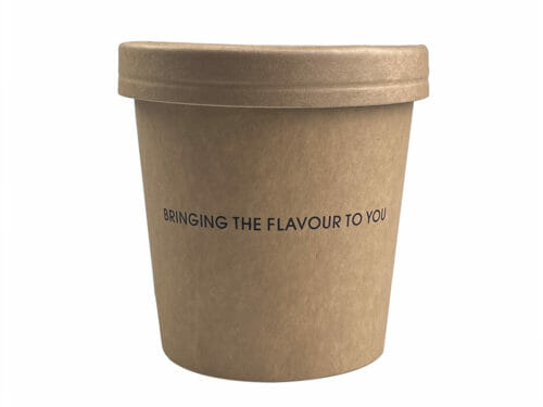 ice cream paper cup with lid