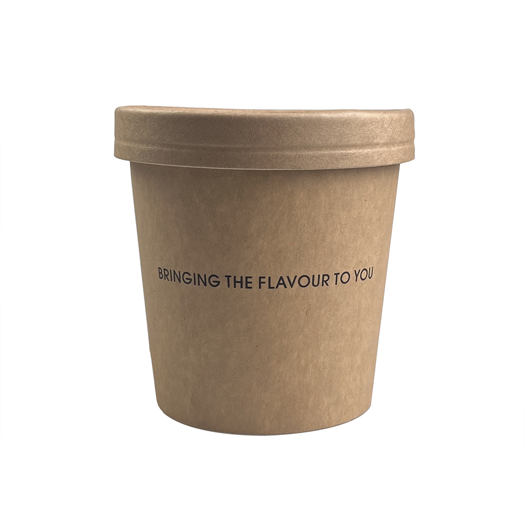 ice cream paper cup with lid