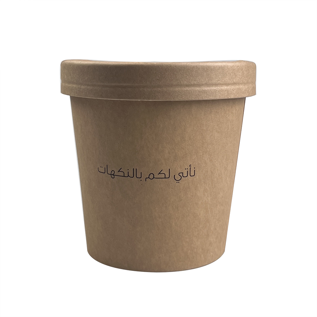 ice cream paper cup with lid