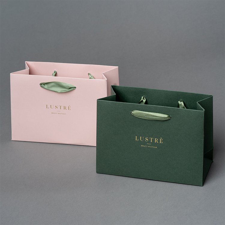 Bags with Logo & Ribbon Handle