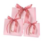 Custom Logo Luxury Fashion Shopping Retail Paper Bag With Ribbon Handle (3)
