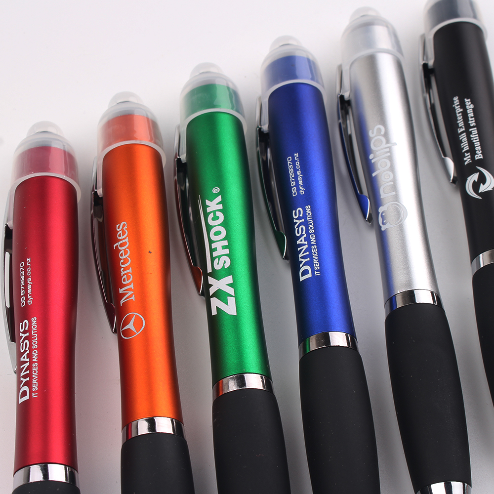 LED Light Up Custom Pen with Stylus on End (3)