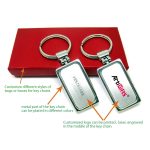 Gold Silver Plated Custom Logo Key Chain Tag