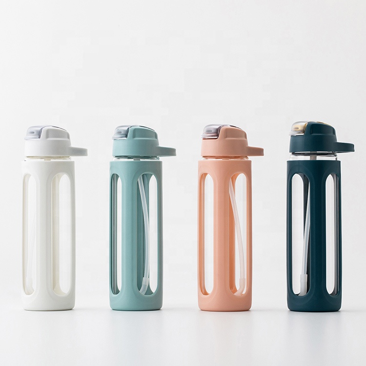 600ml BPA Free Outdoor Fitness Drink Bottle with Straw Lid