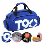 Custom Logo Gym Duffel and Backpack Bag (3)