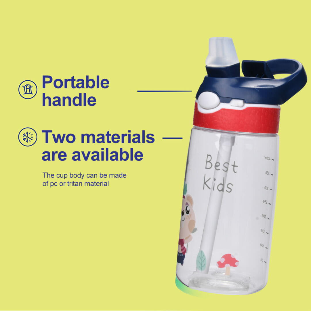 water bottles with handle and straw