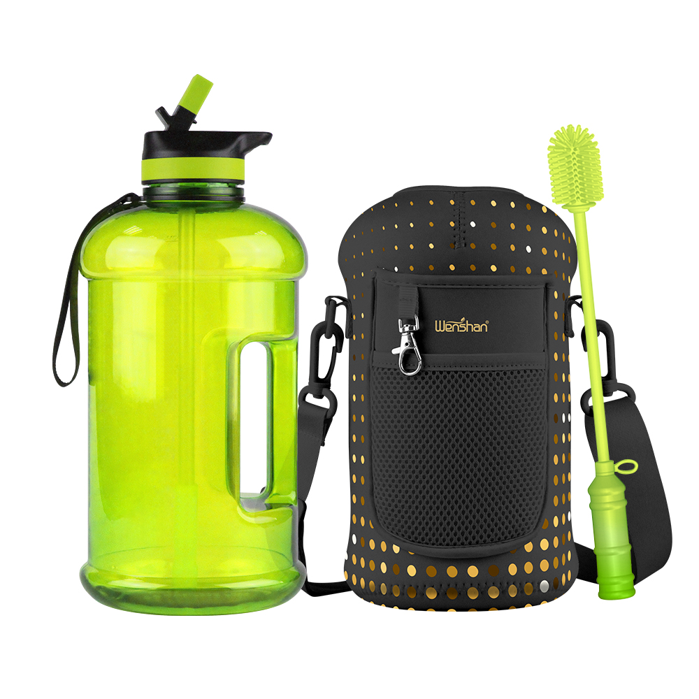 2.2L Sports Drinking Jug with Time Marker and Sleeve
