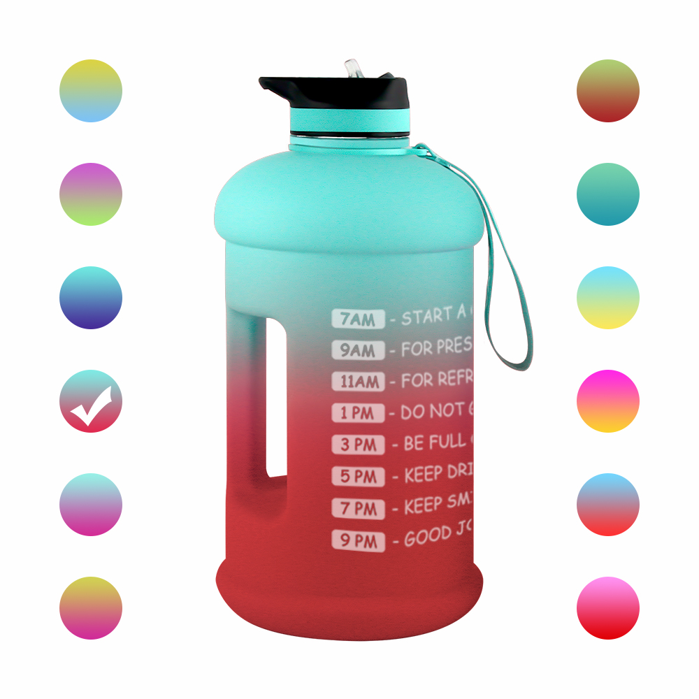 2.2L Sports Drinking Jug with Time Marker and Sleeve