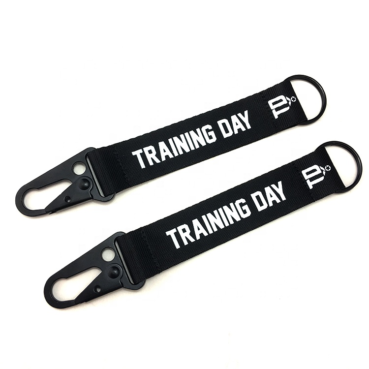 Carabiner Short Lanyard with Black Metal Buckle (4)