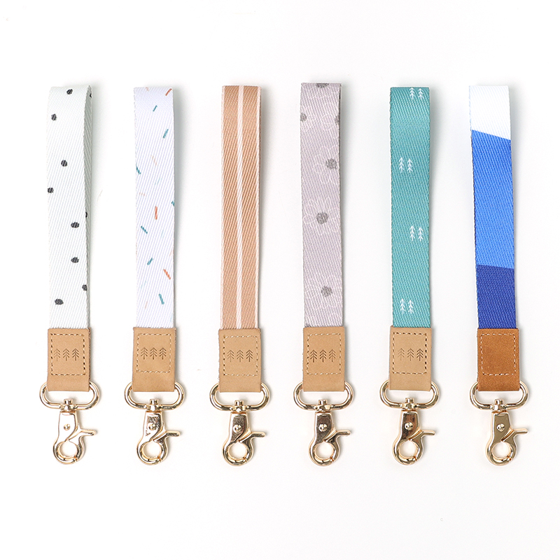 short leather lanyard
