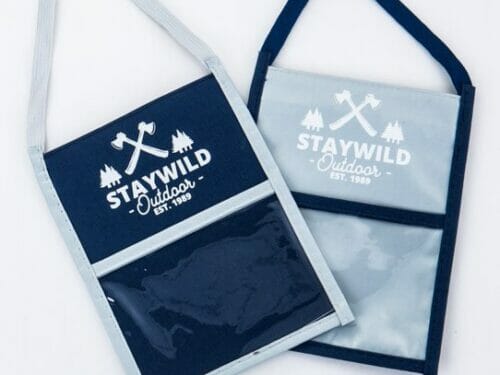 Custom Logo Printed Two Sided Conference ID Holder and Necklace
