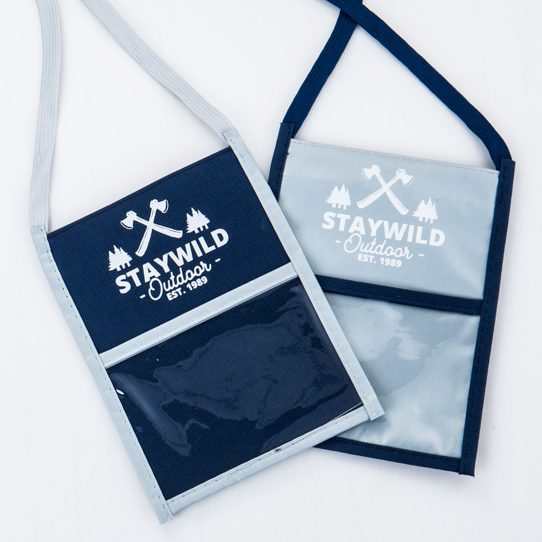 Custom Logo Printed Two Sided Conference ID Holder and Necklace