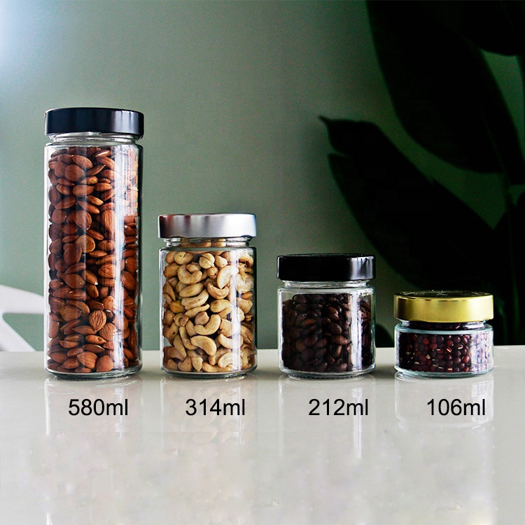 Clear Storage Jar for Packing Consumables