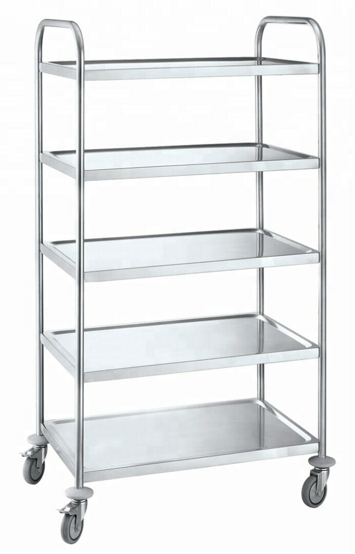 stainless steel rolling cart food trolley cart