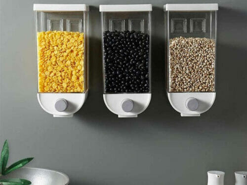 wall mounted dry food dispenser