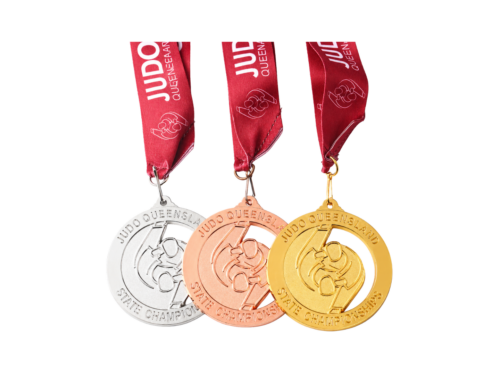 Custom Zinc Alloy Sports Medal with Ribbon