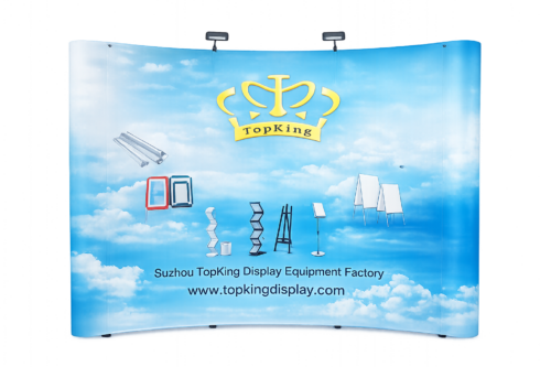 Magnetic Pop-Up Trade Show Display | 3x3 Aluminum Frame | Lightweight with Trolley Case