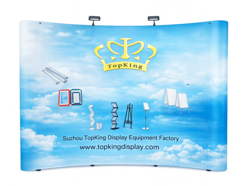 Magnetic Pop-Up Trade Show Display | 3x3 Aluminum Frame | Lightweight with Trolley Case