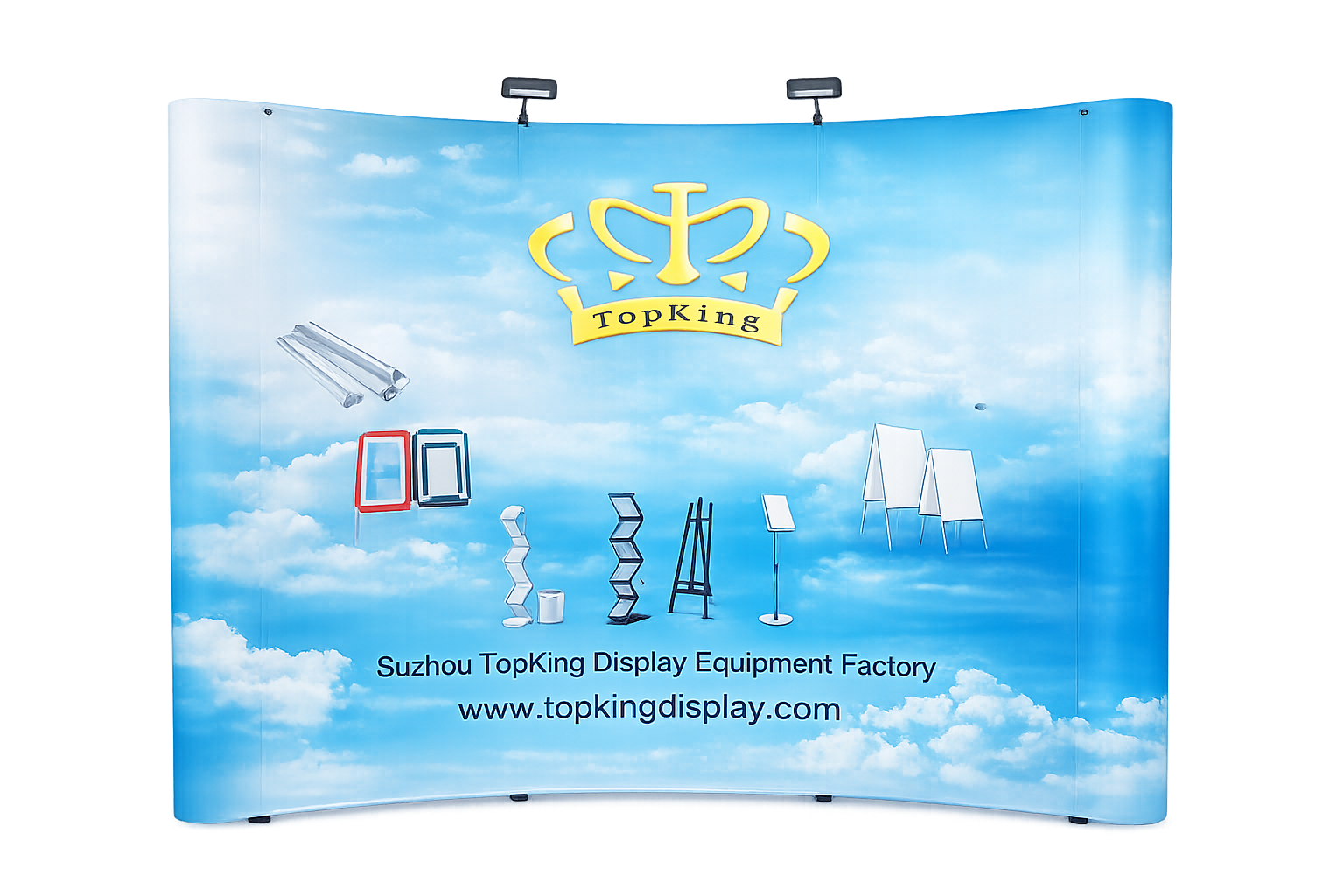 Magnetic Pop-Up Trade Show Display | 3x3 Aluminum Frame | Lightweight with Trolley Case
