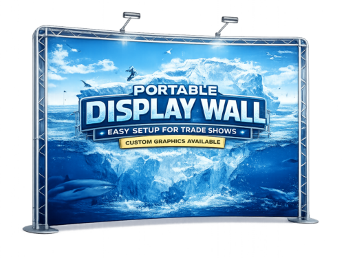 Portable Aluminum Frame Display Wall | Easy Setup for Trade Shows | Available with Custom Graphics