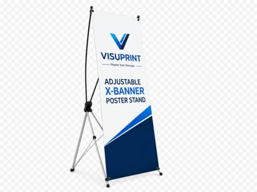 Adjustable X-Banner Poster Stand