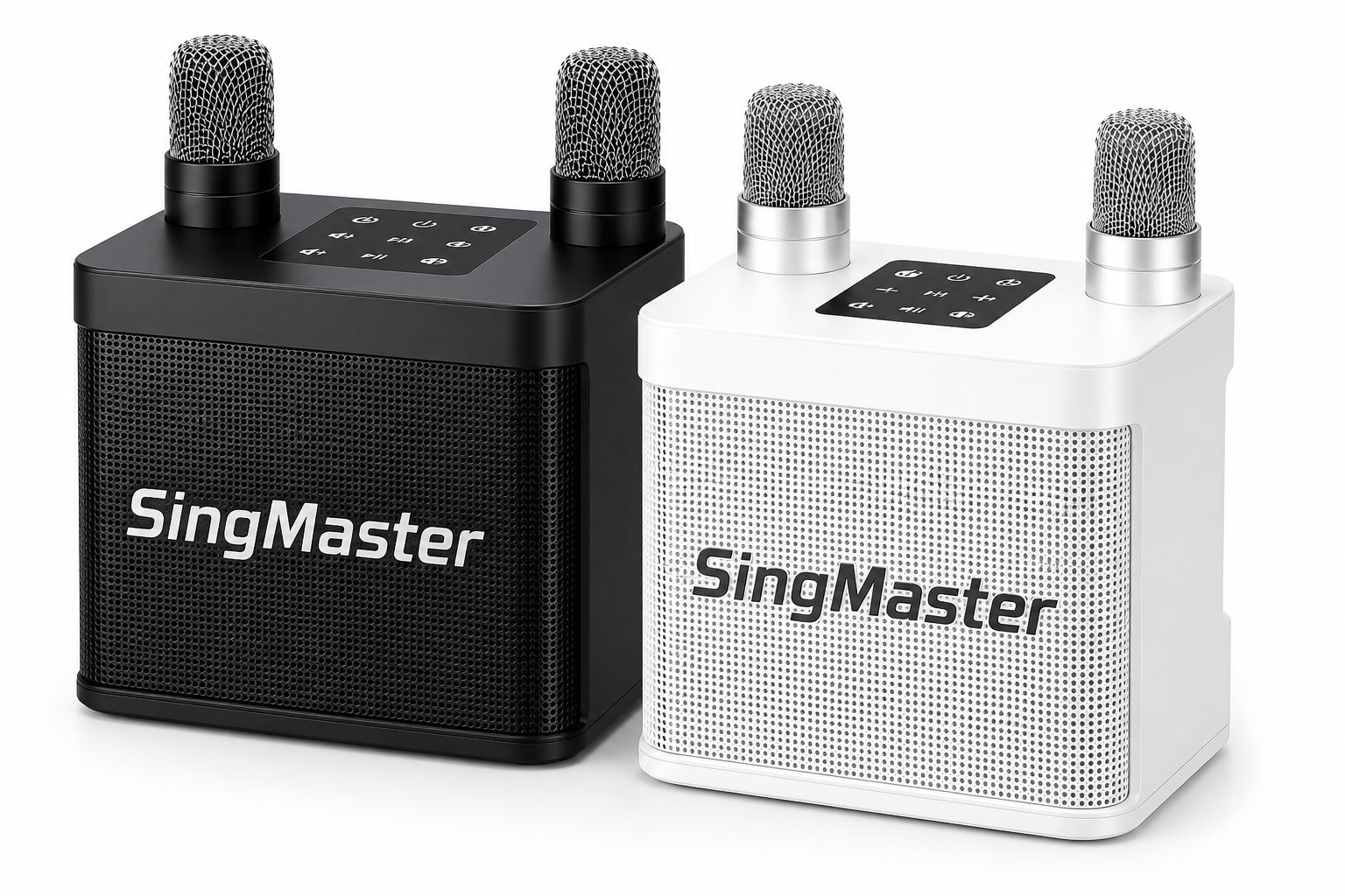 Mini Karaoke Speaker with Dual Bluetooth Microphones