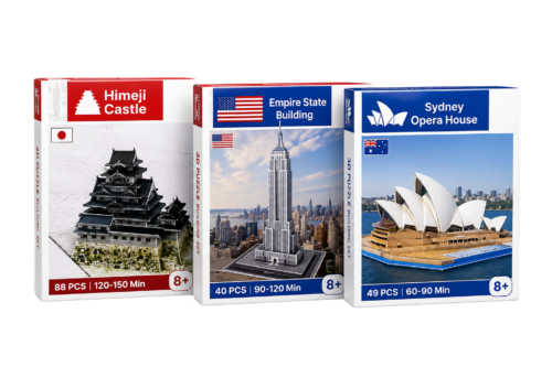 Famous Architecture 3D Puzzle Building Set