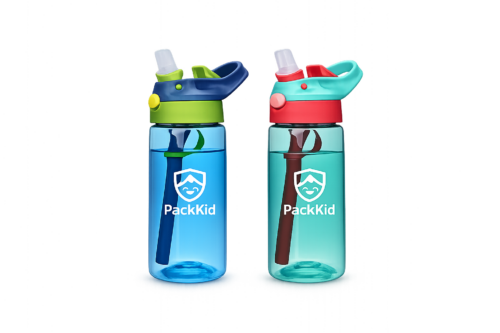Custom 480ml BPA-Free Children’s Water Bottle with Straw